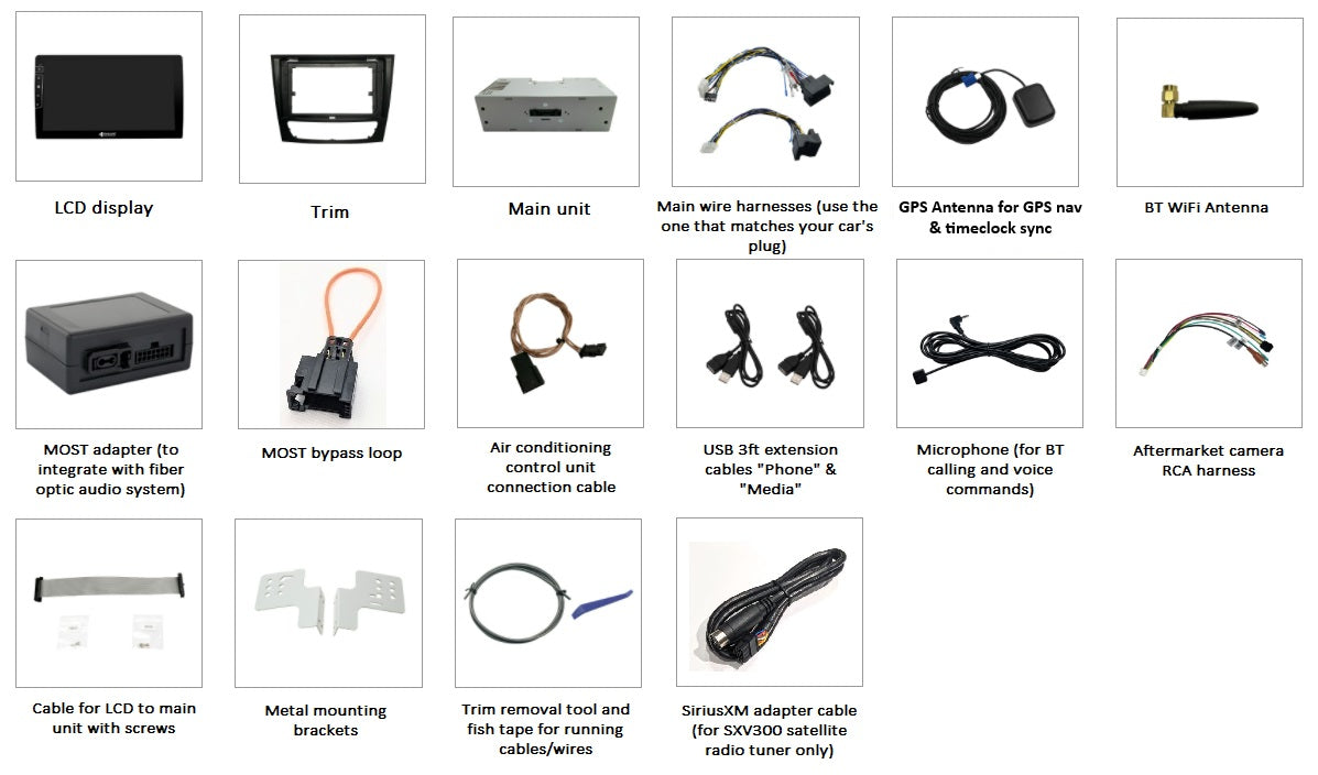 Dynavin 9 D9-W211 Plus Radio Navigation System for NTG2.5 Mercedes E Class 2009 & CLS 2010 + MOST Adapter for NTG2.5