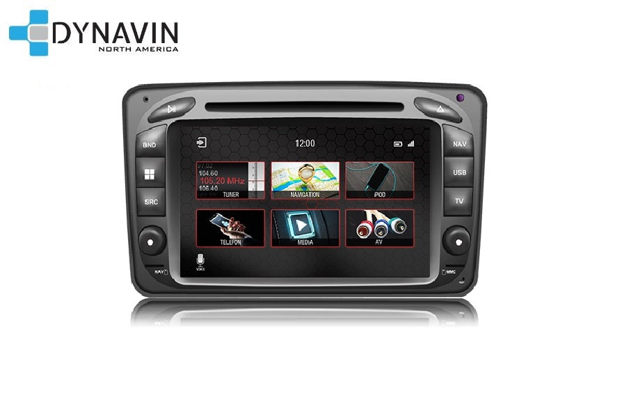 Dynavin N7-MC2000 PRO Radio Navigation System for Mercedes C Class 2000-2004, CLK 2002-2004, G Class 2000-2006 w/Standard Audio