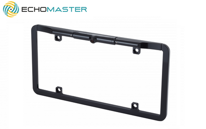 Universal License Plate Backup Camera 1/3" CMOS Slim Frame, Black (Front/Reverse)